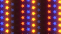 Colorful LED stars neon LED  Lights VJ Loop animated background 4k visuals	