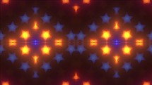 Colorful LED stars neon LED  Lights VJ Loop animated background 4k visuals	