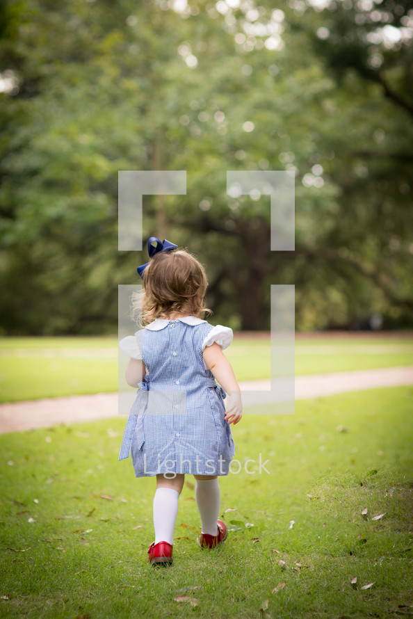 toddler girl in a dress 