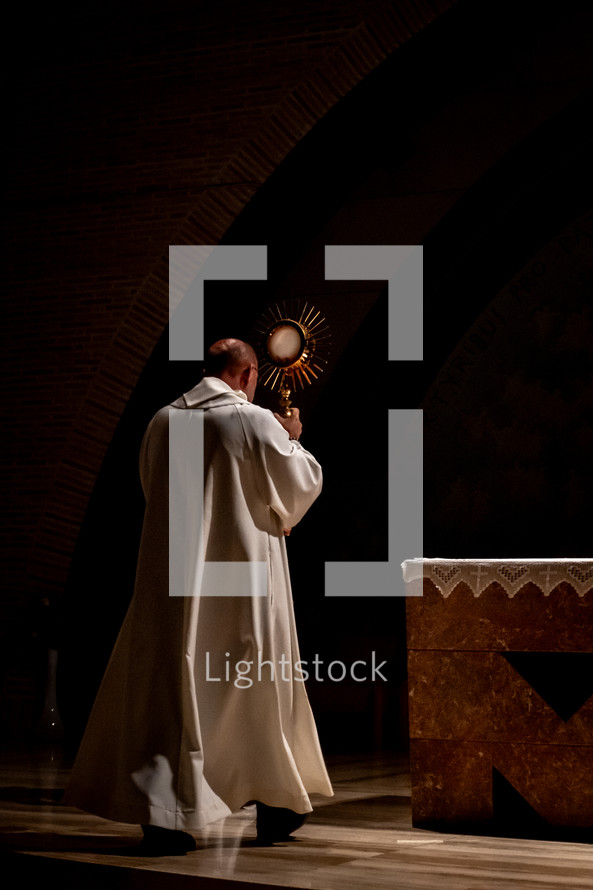 Beginning of Eucharistic adoration