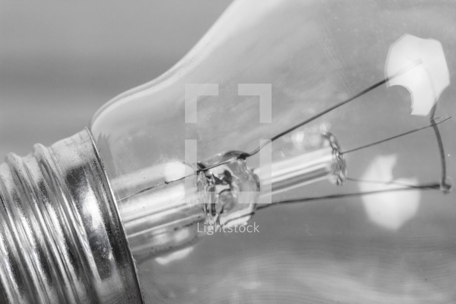 closeup of a lightbulb 