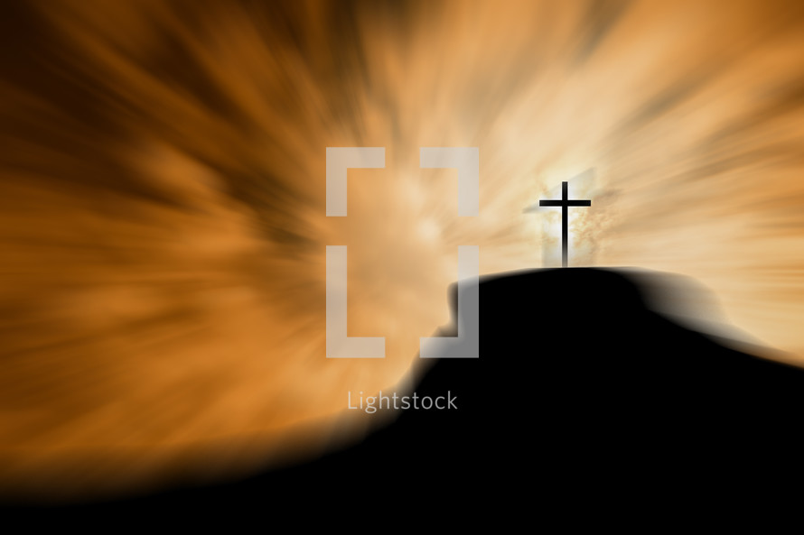 cross on a mount 