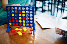 playing connect four 