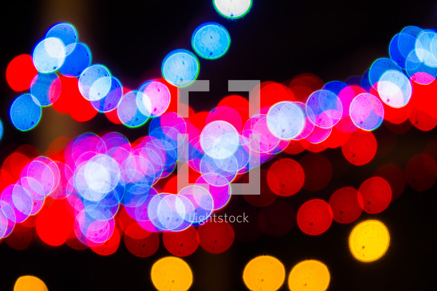 colorful bokeh lights 