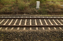 train tracks in India 