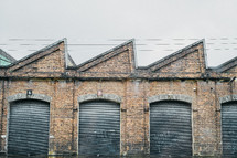 closed warehouse garage doors 
