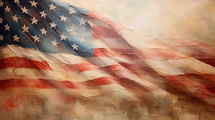 American flag in oil paint a great background for a slide show 