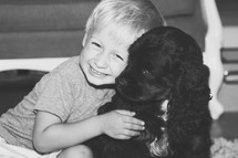a boy and his dog 