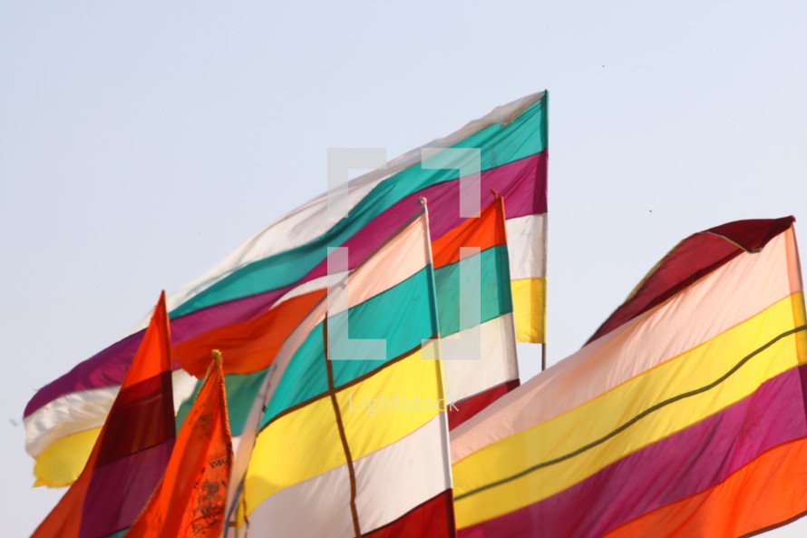 colorful flags 