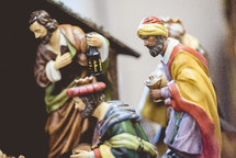 Wisemen in the nativity scene 