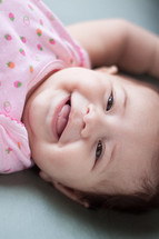 laughing infant girl 