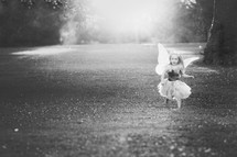 little girl in a fairy costume 