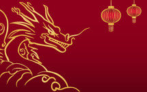 Chinese new year background with copy space 