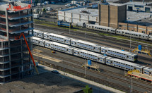 rail yard in New York City 