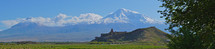 Khor Virap Church with Mt Ararat in the background, Armenia
