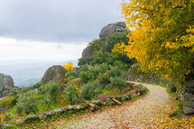 autumn landscape in Monsanto, Portugal