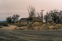 abandoned home in the desert 