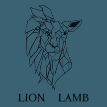 Lion and lamb — Vector — Lightstock
