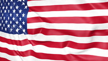 rustling American flag background 