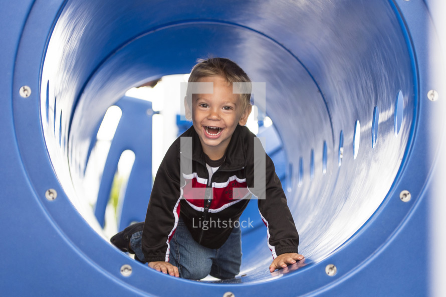 kid on a playground 