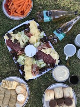 Cheese meat platter party picnic