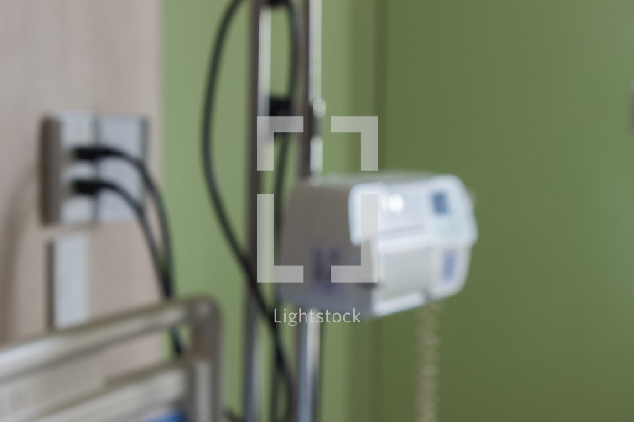 medical equipment in a hospital room 