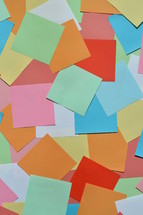 colorful pile of blank notepads 