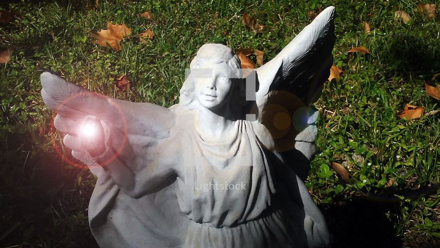 angel statue - angelic messenger 