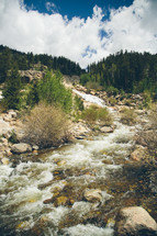 a rushing river 