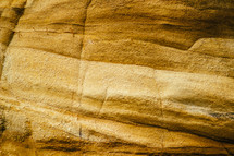 A wall of sandstone.