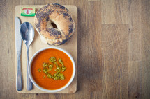 Tomato Soup & Bagel