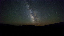 Timelapse of Milky Way Moving Over Death Valley. 