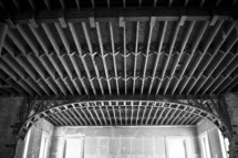 support beams on a ceiling