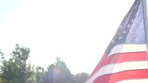 American flag outdoors 