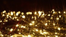 Christmas tree lights blinking background 