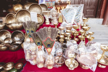 merchandise in a store in Tibet