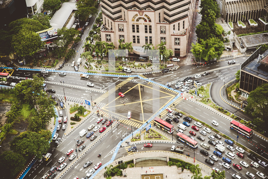 Malaysian intersection 
