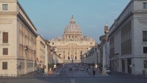 Vatican City -  Saint Peter's Basilica Renaissance Baroque Architecture Building Morning View