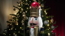 The eyes and face of a Nutcracker