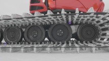 treads of a snow plow