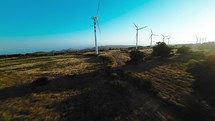 wind turbine farm 