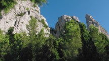 Rocky mountain of dolomitic origin