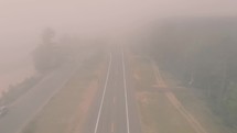 fog over a highway 