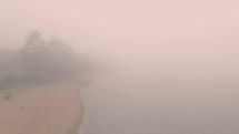 fog over a shore 