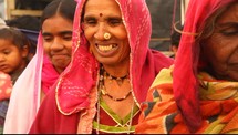 women in traditional clothing in India 