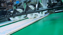 Offset printing press working at high speed in a large printing facility