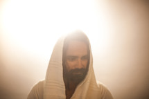 a glowing Jesus 