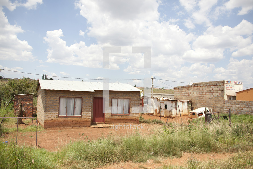 Shacks in Soweto Township 