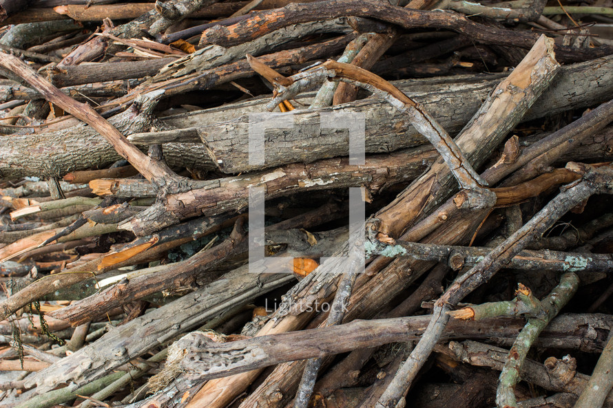 wood pile texture background 