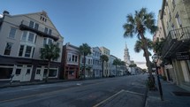 Charleston, South Carolina, USA - TIME LAPSE Broad Street Downtown Beautiful